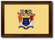 New Jersey State Flag Canvas Print, 15"x21"