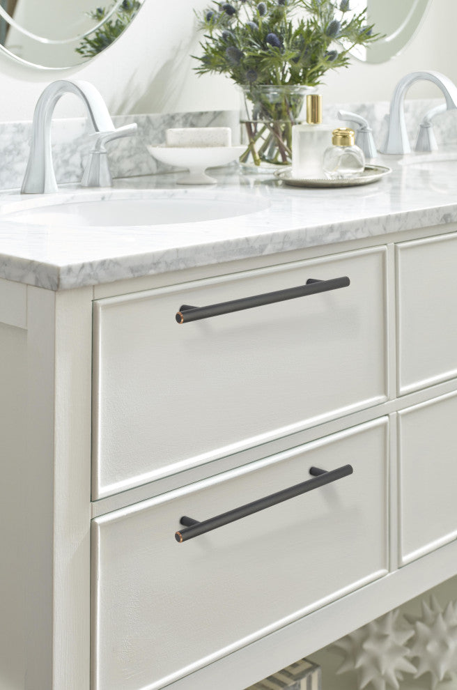 Amerock Bar Pull Collection Cabinet Pull, Set of 10, Oil Rubbed Bronze, 7" Cente