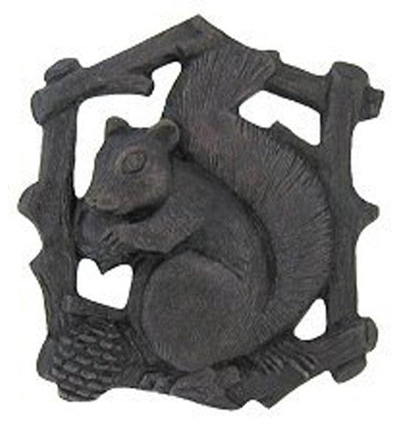 Gray Squirrel, Right Knob in Dark Brass, NHK177-DB-R