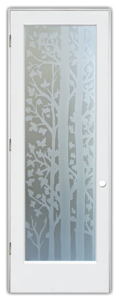 Interior Prehung Door or Interior Slab Door - Forest Trees - Primed - 24" x...