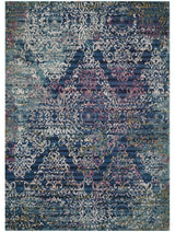 Safavieh Aria Ara128B Vintage/Distressed Rug, Blue/Multi, 4'0"x6'0"