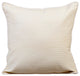 White Decorative Pillow Covers 14"x14" Faux Leather, Invisible White
