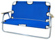 Sport Couch Two-Person Folding Aluminum Chair, Royal Blue