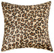 Natural Torino Cowhide Pillow 18"x18", Leopard