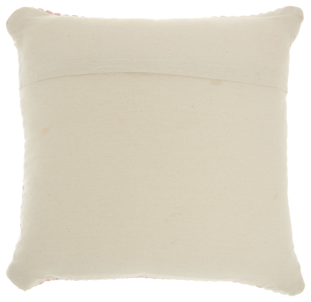 Mina Victory DL881 Throw Pillow, Blush, 20"X20"