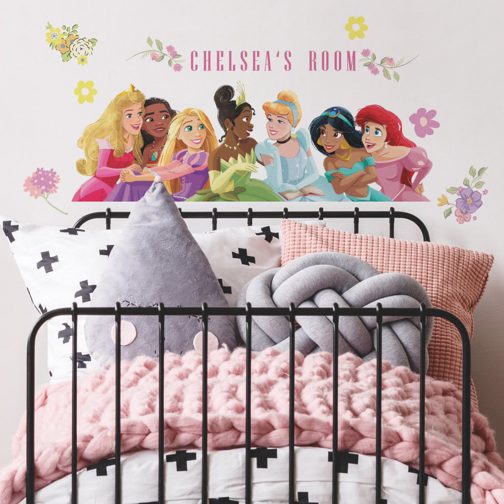 Princesses Peel and Stick Giant Wall Decal Withalphabet