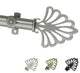 Bonnie 13/16" Diameter Curtain Rod, Satin Nickel, 18-28"