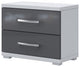 IOLA Nightstand, White/Grey