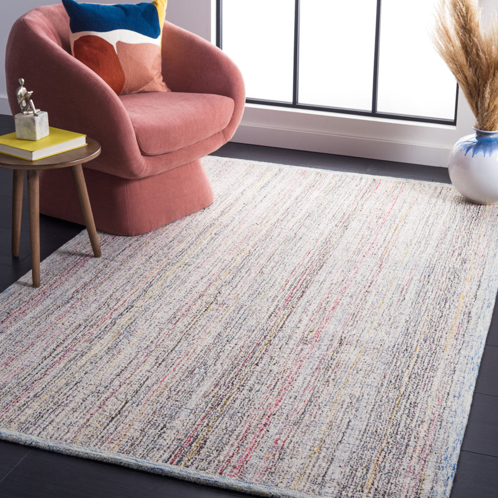Safavieh Couture Abstract Collection, ABT475 Rug, Red/Ivory, 3'x5'