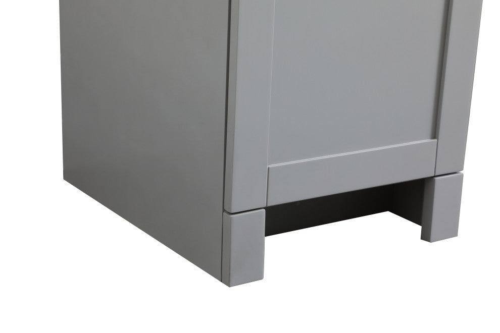 60" ADA Compliant Bathroom Vanity, Gray