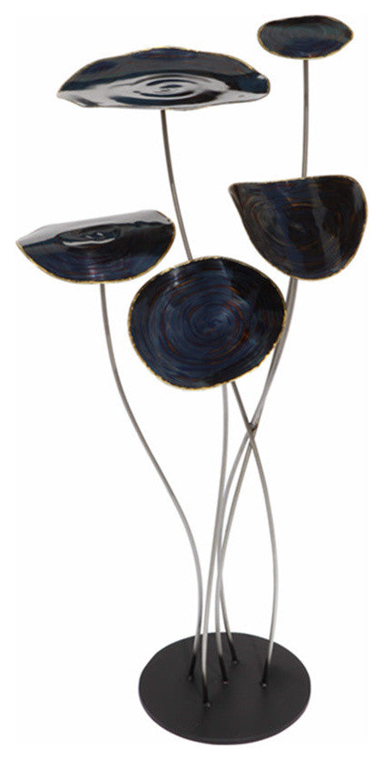 Blooms Inflight Metal Sculpture Original Artwork