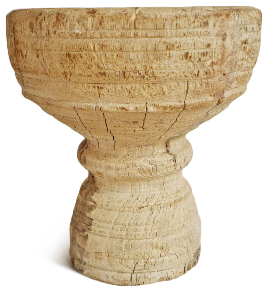 Consigned Old Wood India Mortar Cup 5