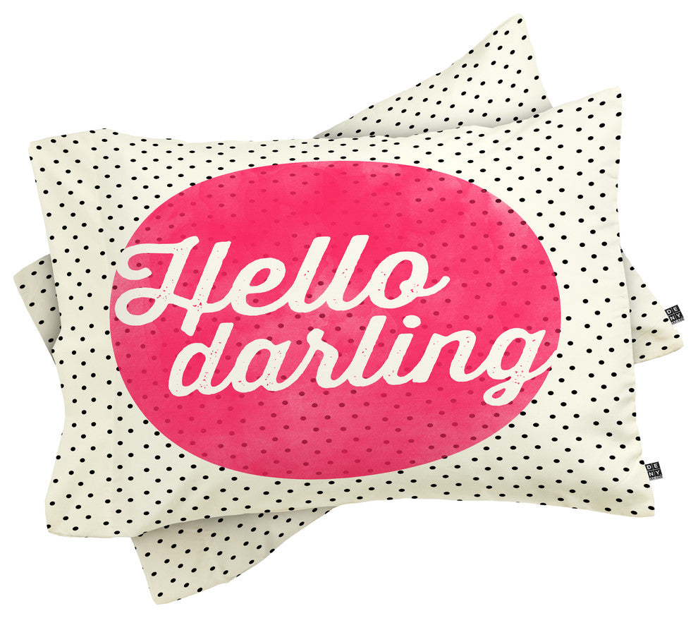 Deny Designs Allyson Johnson Hello Darling Dots Pillowcase