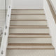Modern Wire Mesh Peel and Stick Stair Riser Strips, Beige, 48"w X 6"h, 6 Pack