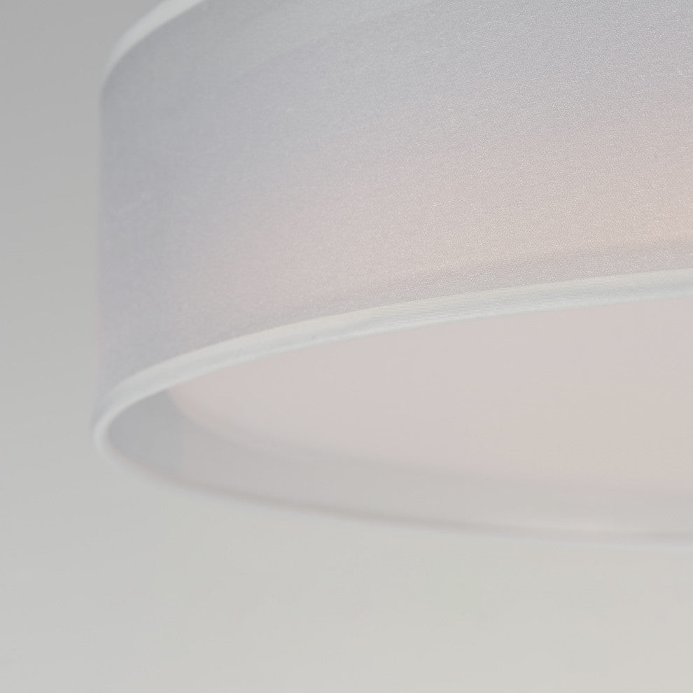 Maxim 10227 Prime 25"W LED Flush Mount Drum Ceiling Fixture - Oatmeal