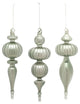 Glass Finial Drop Ornament, 6-Piece Set