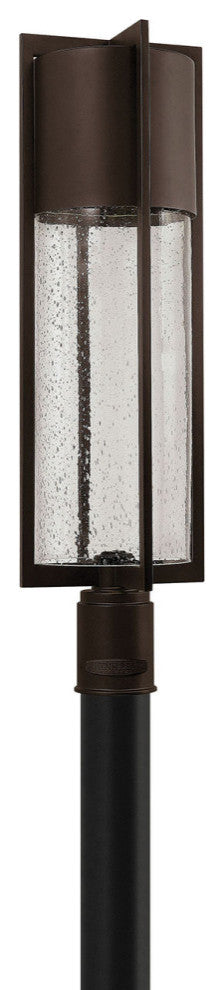 Hinkley Shelter Large Post Top Or Pier Mount Lantern 12V, Buckeye Bronze