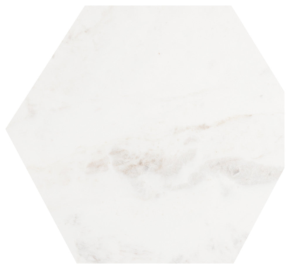 Trillion Metal Accent Table, Silver, 16"x28"