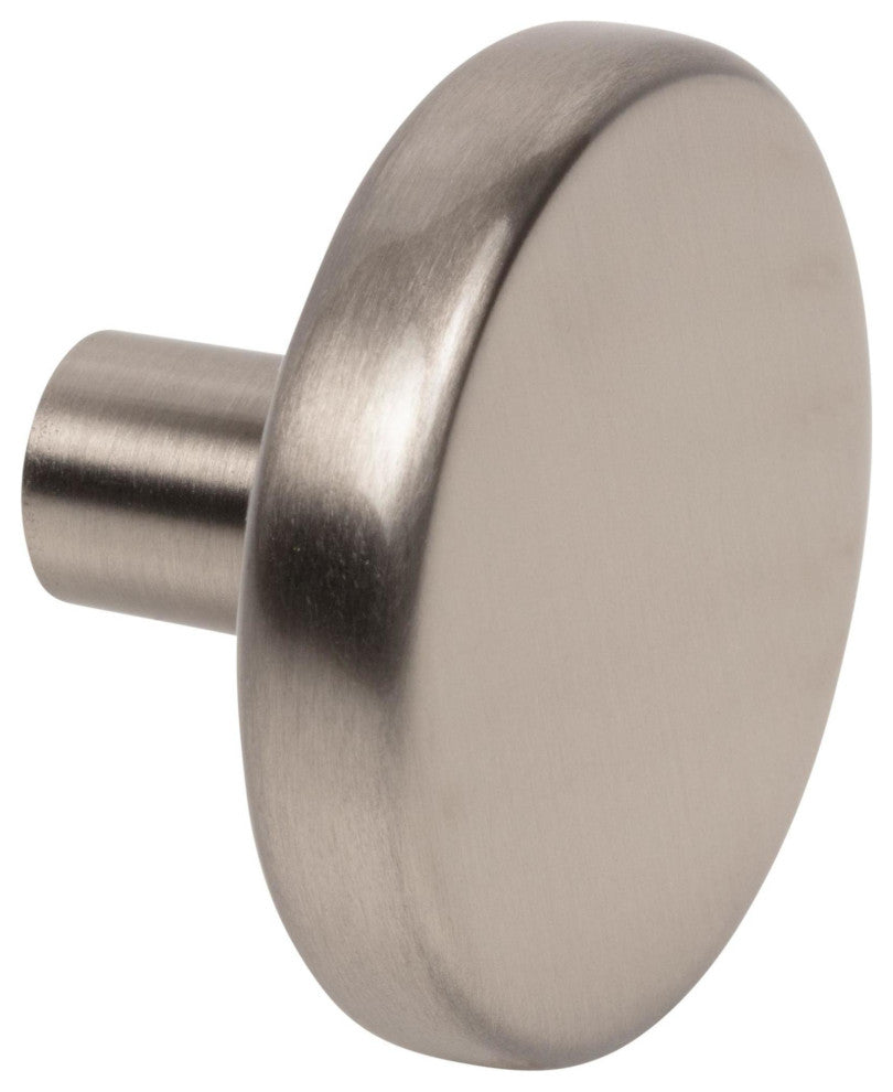 Elements 105L Gibson 1-5/8" Round Flat Disc Modern Mushroom - Polished Chrome