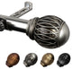 Denny 13/16" Curtain Rod, Satin Nickel, 120-170"