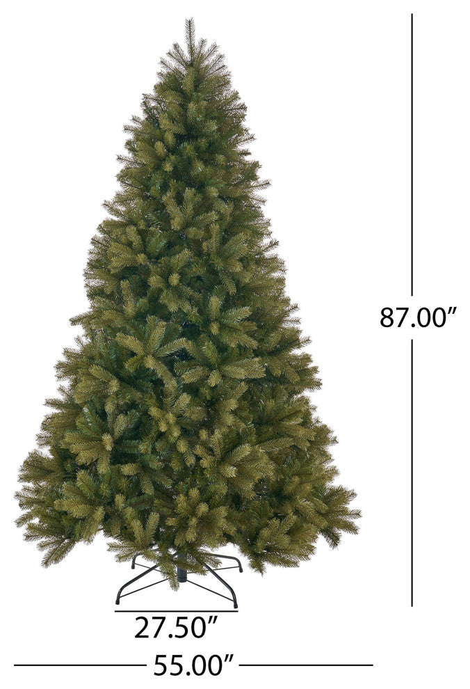 7' Mixed Spruce Artificial Christmas Tree, Unlit