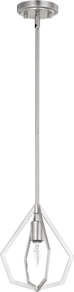 Knox 1-Light Pendant, Satin Nickel