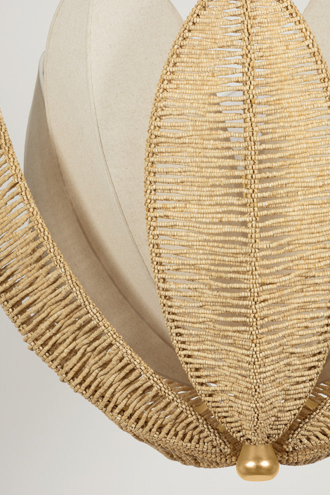 Corbett Lighting Costa Brava Chandelier, Vintage Gold Leaf, 36"Dx31.75"H