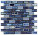 Mosaic Brick Series Handmade Porcelain Tile For Swimming Pool, Wet Areas & More, Royal Blue