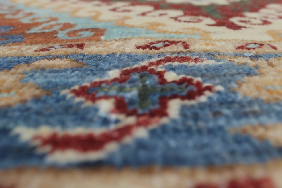 Aria Guzar Dark Red/Ivory Rug, 3'10x5'11