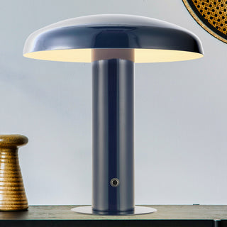 Bohemian Rechargeable/Cordless Iron Dimmable Integrated LED Mushroom Table Lamp