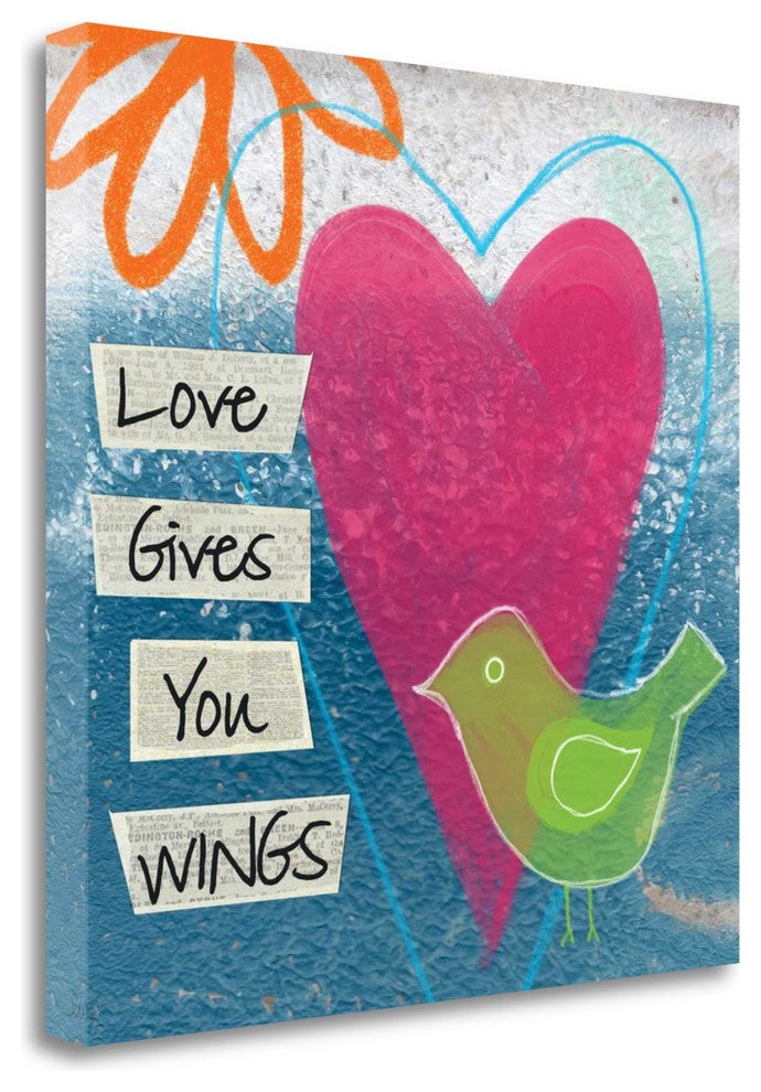 "Love" By Linda Woods, Giclee Print on Gallery Wrap Canvas, Ready to Hang