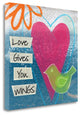 "Love" By Linda Woods, Giclee Print on Gallery Wrap Canvas, Ready to Hang