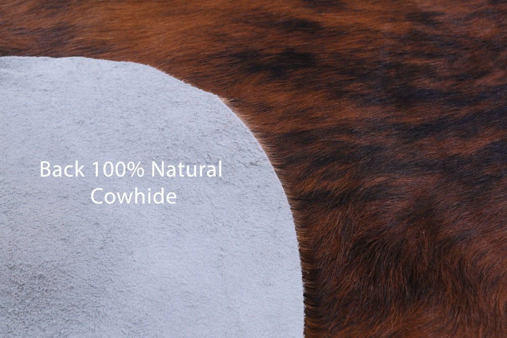 7' 4" X 6' 6" Organic Natural Hair-On Cowhide Area Rug C1452