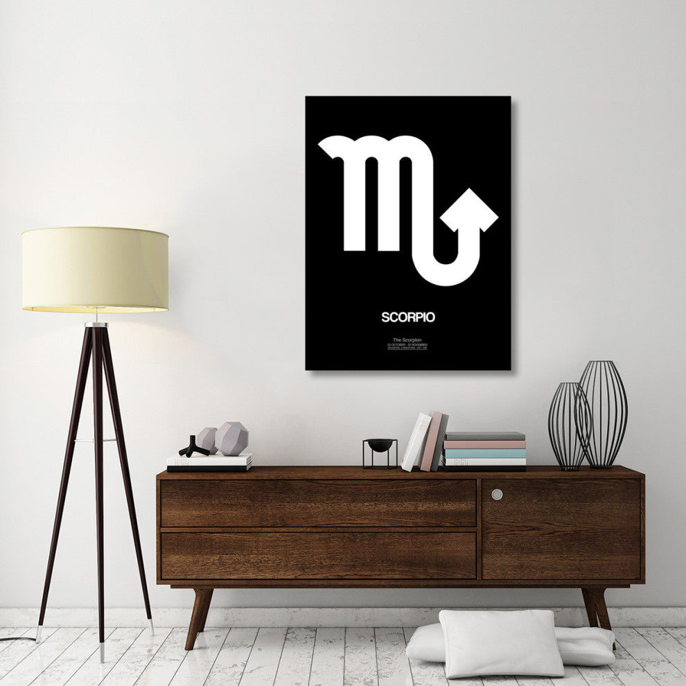 "Scorpio Zodiac Sign White" Fine Art Print