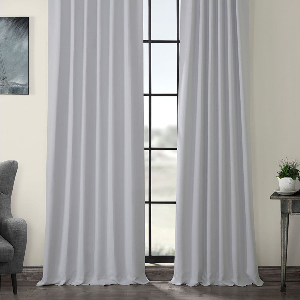 Room Darkening Curtain Panel Pair, Artic Gray, 50"x108"