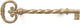Pull 3" cc, Lustre Traditional Bronze and Stainless Steel Cabinet  Key Bar Pull