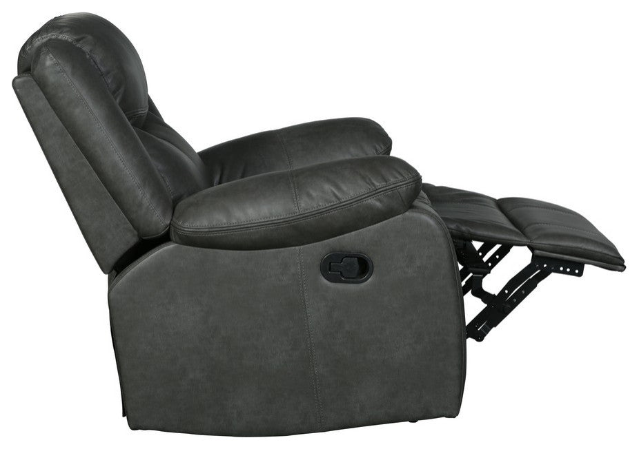 HomeRoots 42" Gray Reclining Chair