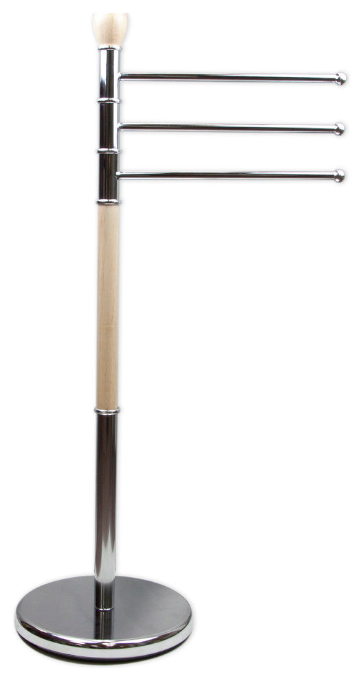 Free-Standing 3-Prong Hand Towel Bar Holder