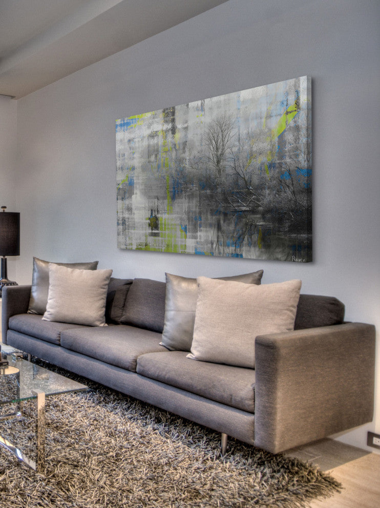 "Misty Lake" Fine Art Canvas Print, 36"x24"