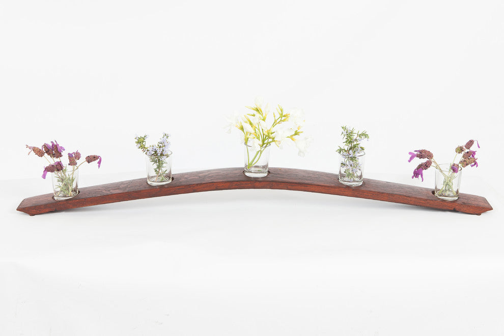 5-Votive Stave Candle Holder, Natural
