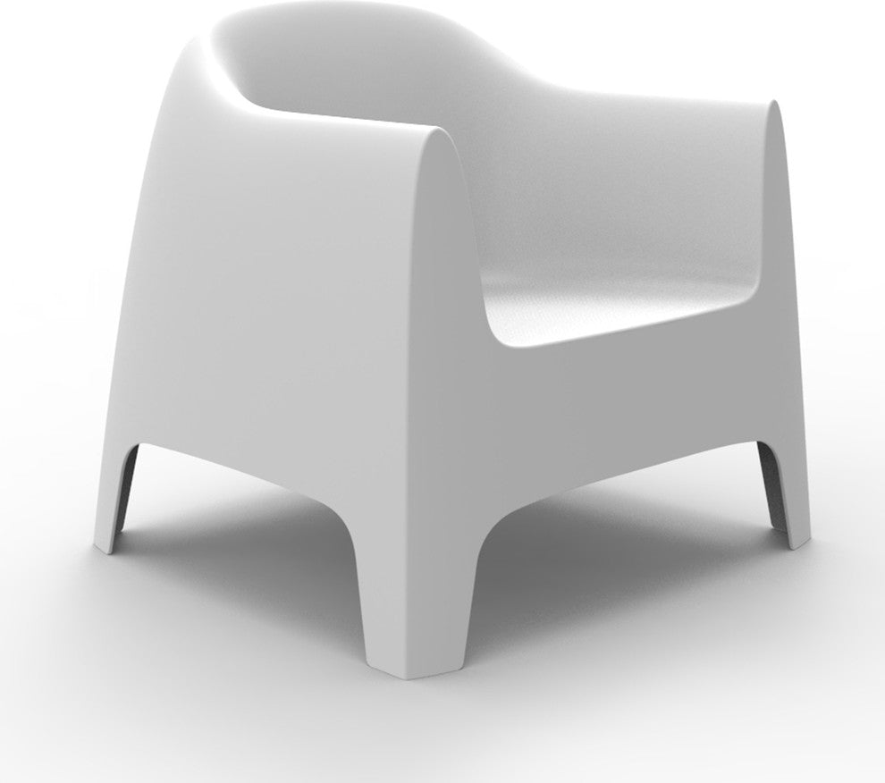 Vondom Solid Indoor/Outdoor Lounge Chair (Set of 2), White