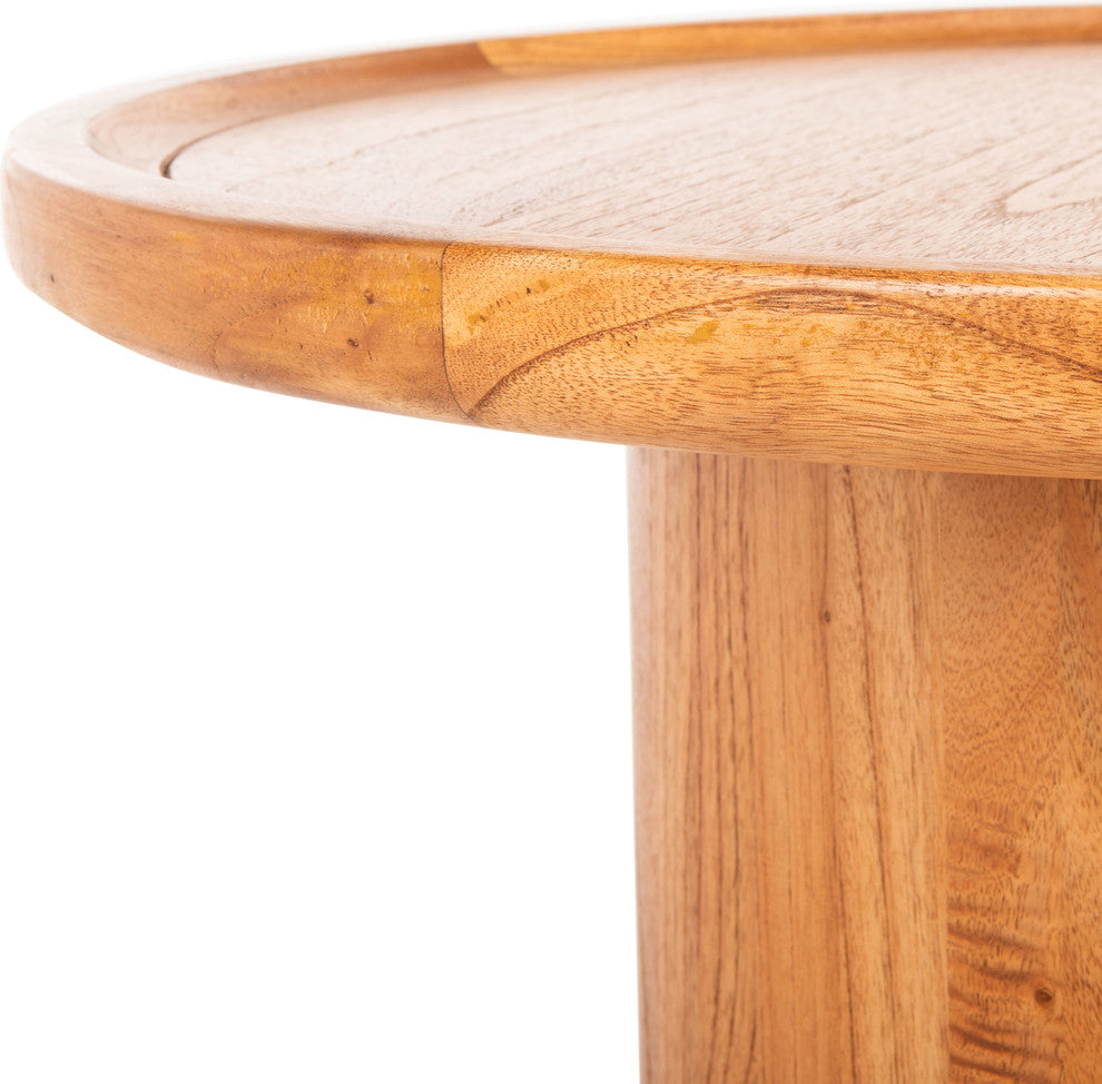 Safavieh Devin Round Coffee Table, Natural