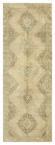 Rug N Carpet - Handmade Anatolian 4' 4" x 12' 4" Antique Runner Rug