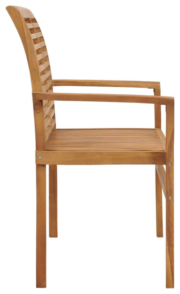 Vidaxl Garden Bench With Gray Cushion 44.1" Solid Teak Wood