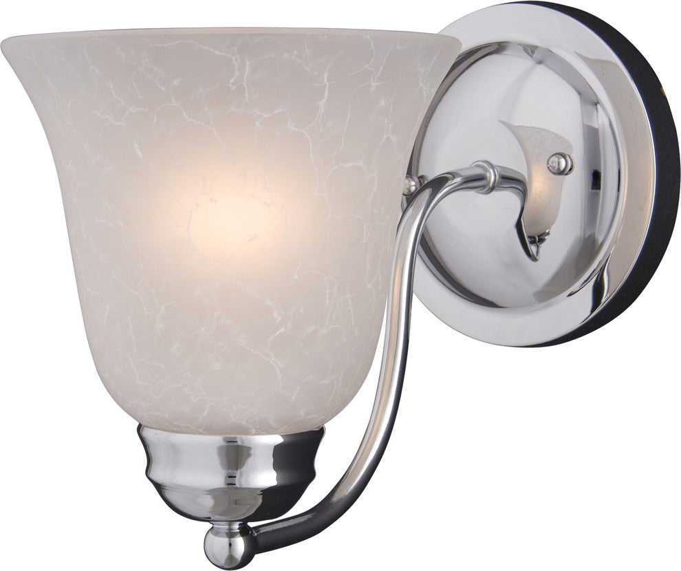 Basix 1-Light Wall Sconce, Polished Chrome