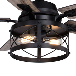 Elburn 52" Ceiling Fan Black