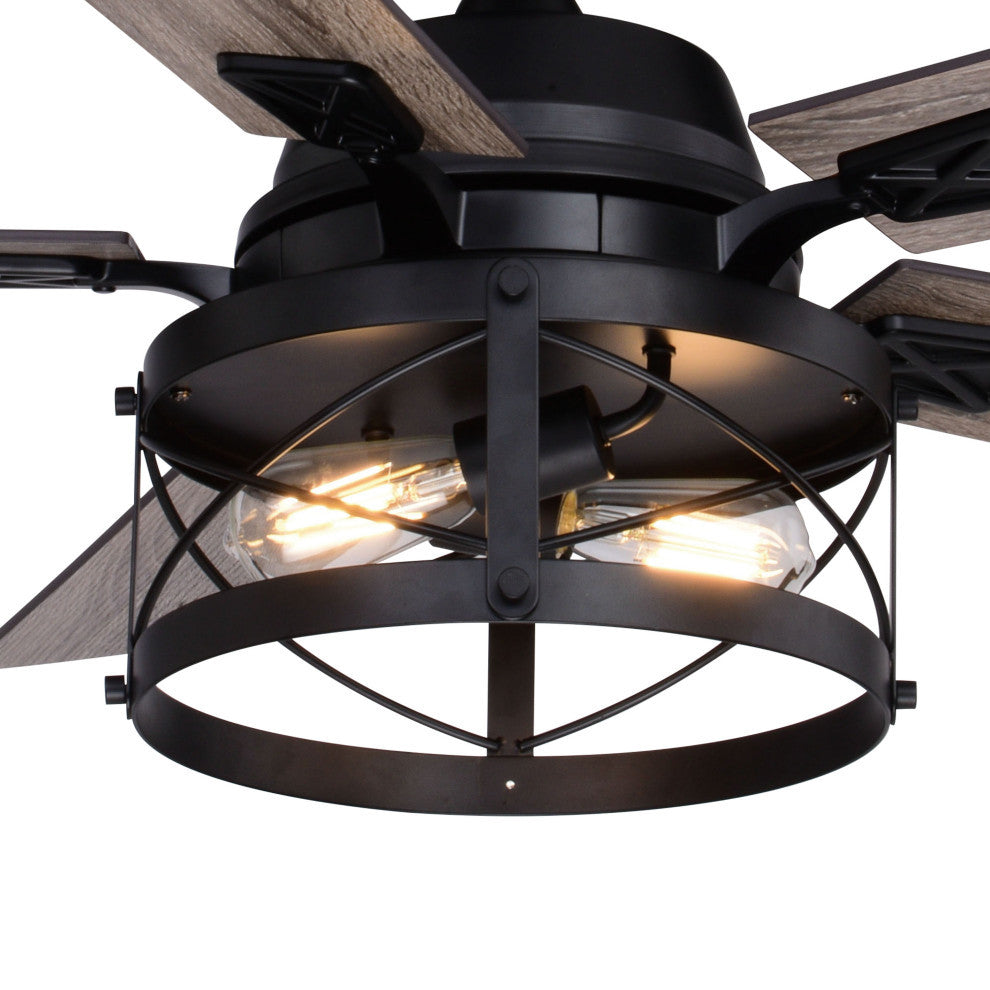Elburn 52" Ceiling Fan Black
