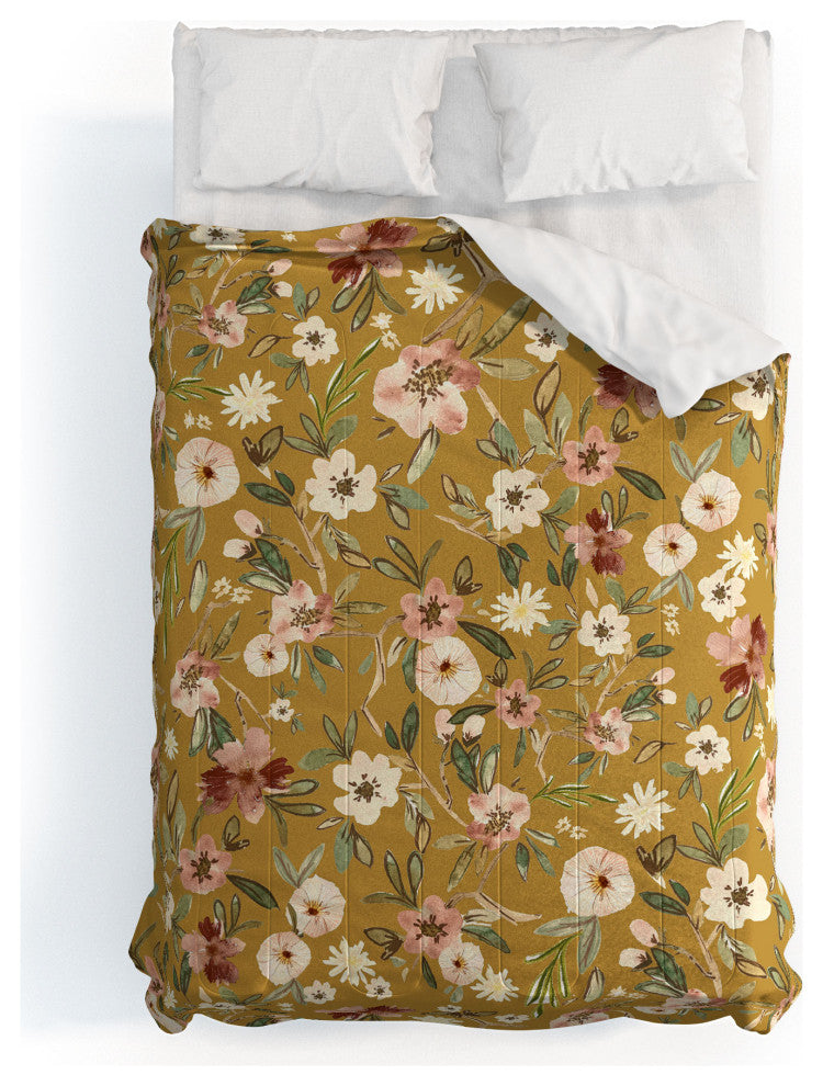 Deny Designs Nika Cottage Floral Field Bed in a Bag, Full