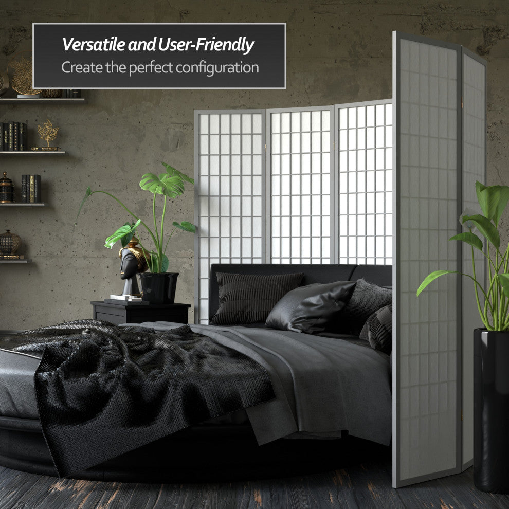 6' Tall Window Pane, Special Edition, Gray, 4 Panels