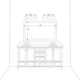 LaRue Framed Wall Mirror, Chrome, 28" X 48"